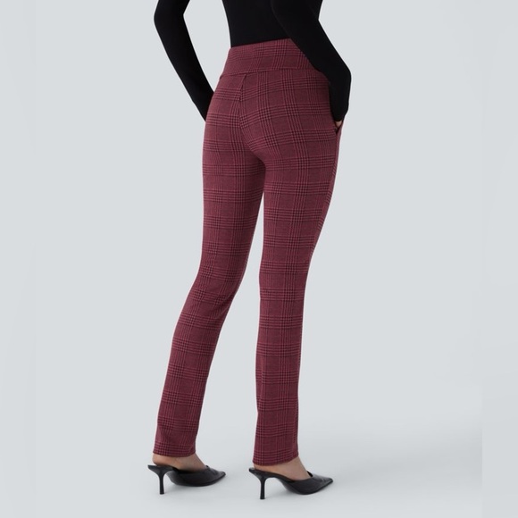 NWT Halara Flex High Waisted Houndstooth Work Pants - Picture 2 of 6